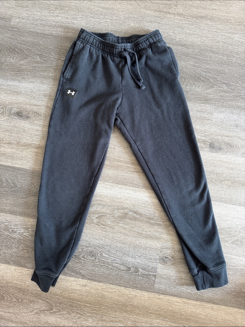 Under Armour Black Kids Fleece Joggers with Logo
